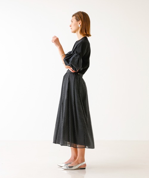 DESIGNWORKS(デザインワークス)の「バルーンスリーブTシャツ(Tシャツ/カットソー・レディース・ブラック・38)」の9枚目の写真