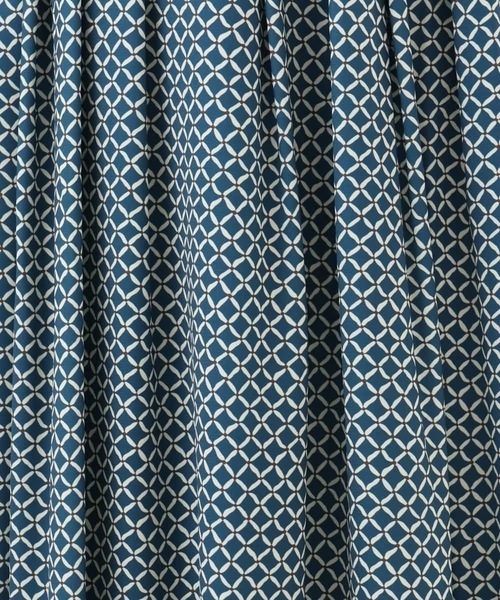 OFUON le MK（オフオンルエムケー）の「ウエストタック格子柄フレアスカート/洗濯機で洗える/セットアップ可（スカート・レディース・グリーン系その他/ネイビー・36/38/40）」の11枚目の写真