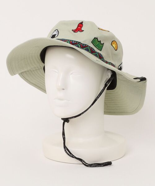 go slow caravan（ゴースローキャラバン）の「ライトキャンバス 総刺繍 キャンパーハット（ハット・メンズ・ネイビー/マスタード/セージグリーン/ブラック・FREE）」の16枚目の写真