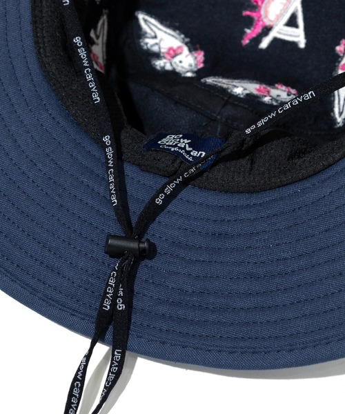 go slow caravan（ゴースローキャラバン）の「ライトキャンバス 総刺繍 キャンパーハット（ハット・メンズ・ネイビー/マスタード/セージグリーン/ブラック・FREE）」の7枚目の写真