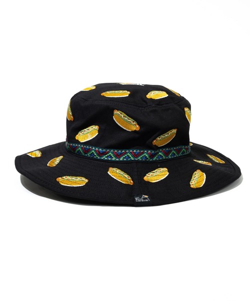 go slow caravan（ゴースローキャラバン）の「ライトキャンバス 総刺繍 キャンパーハット（ハット・メンズ・ネイビー/マスタード/セージグリーン/ブラック・FREE）」の9枚目の写真