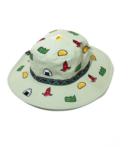 go slow caravan（ゴースローキャラバン）の「ライトキャンバス 総刺繍 キャンパーハット（ハット・メンズ・ネイビー/マスタード/セージグリーン/ブラック・FREE）」の14枚目の写真