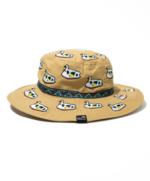 go slow caravan（ゴースローキャラバン）の「ライトキャンバス 総刺繍 キャンパーハット（ハット・メンズ・ネイビー/マスタード/セージグリーン/ブラック・FREE）」の17枚目の写真
