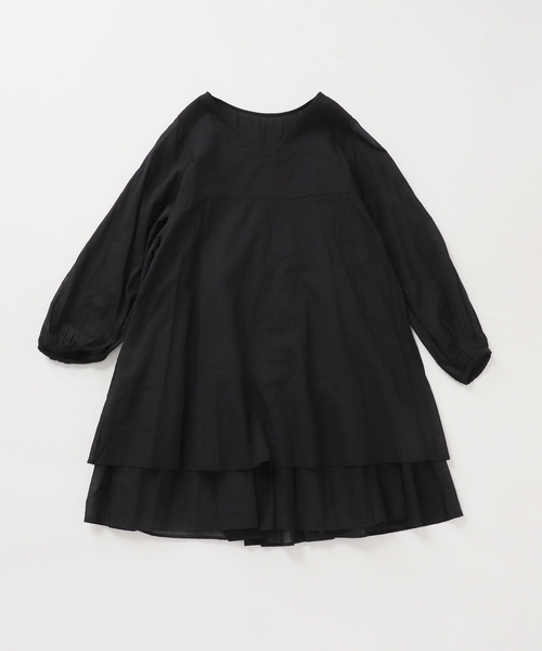 SLOBE IENA(スローブイエナ)の「コットンボイルティアードワンピース(ワンピース・レディース・パープル/ブラック/カーキ・FREE)」の18枚目の写真