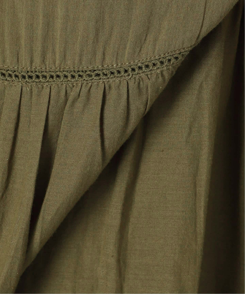 SLOBE IENA(スローブイエナ)の「コットンボイルティアードワンピース(ワンピース・レディース・パープル/ブラック/カーキ・FREE)」の15枚目の写真