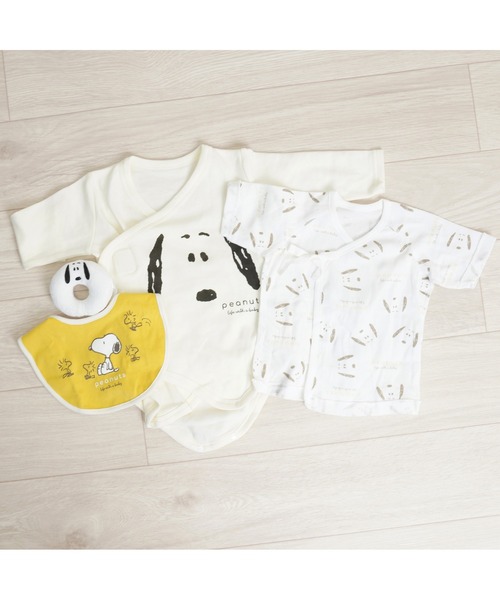SNOOPY スヌーピー 新生児ギフトボックス 4点セット（ベビーギフト