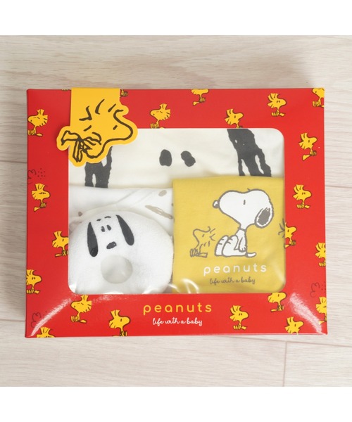 SNOOPY スヌーピー 新生児ギフトボックス 4点セット（ベビーギフト