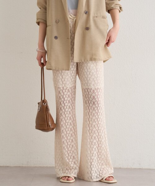 Omekashi（オメカシ）の「レースフレアパンツ（その他パンツ・レディース・ホワイト系その他/ブラック・FREE）」の3枚目の写真