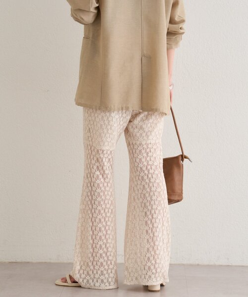 Omekashi（オメカシ）の「レースフレアパンツ（その他パンツ・レディース・ホワイト系その他/ブラック・FREE）」の6枚目の写真