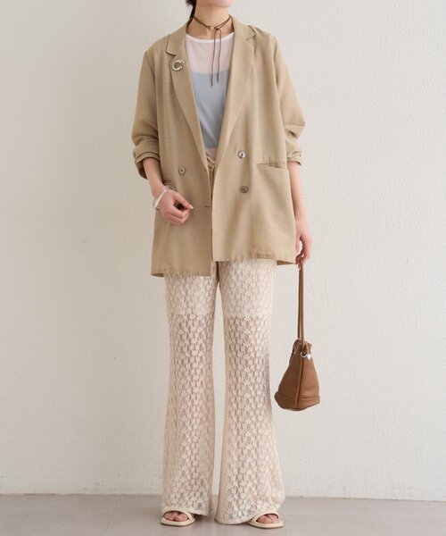 Omekashi（オメカシ）の「レースフレアパンツ（その他パンツ・レディース・ホワイト系その他/ブラック・FREE）」の8枚目の写真