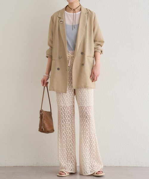 Omekashi（オメカシ）の「レースフレアパンツ（その他パンツ・レディース・ホワイト系その他/ブラック・FREE）」の9枚目の写真