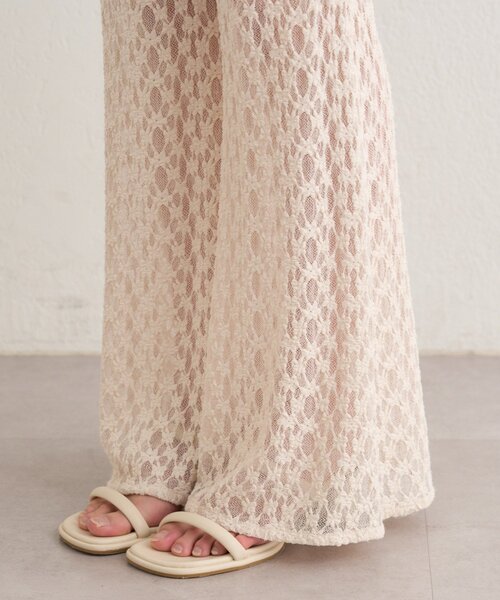 Omekashi（オメカシ）の「レースフレアパンツ（その他パンツ・レディース・ホワイト系その他/ブラック・FREE）」の19枚目の写真