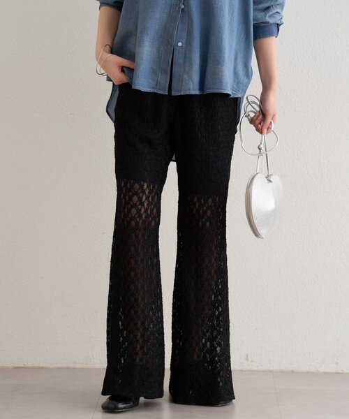 Omekashi（オメカシ）の「レースフレアパンツ（その他パンツ・レディース・ホワイト系その他/ブラック・FREE）」の22枚目の写真