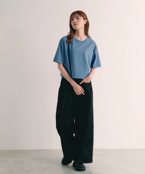 merrylatte(メリーラテ)の「ピグメントショートTシャツ【IROHANI】(Tシャツ/カットソー・レディース・ネイビー/レッド/グレー/ブルー・FREE)」の17枚目の写真