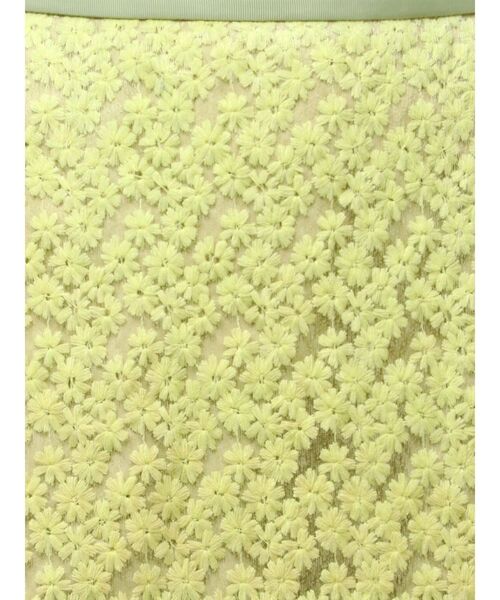 ELENDEEK（エレンディーク）の「エンブロイダリーIラインスカート（スカート・レディース・オフホワイト/ライム・2/1）」の14枚目の写真
