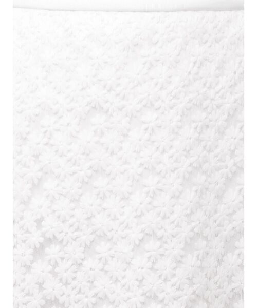 ELENDEEK（エレンディーク）の「エンブロイダリーIラインスカート（スカート・レディース・オフホワイト/ライム・2/1）」の15枚目の写真