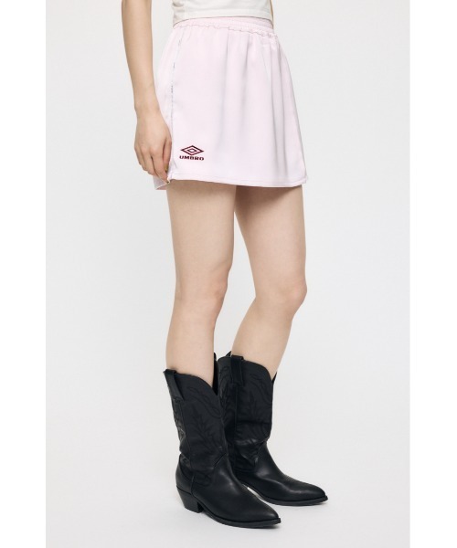 MOUSSY（マウジー）の「U/M SATIN WRAP スコート（スカート・レディース・ネイビー/ライトピンク・1/2）」の8枚目の写真