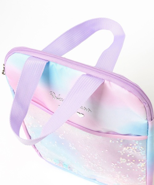 BAYFLOW（ベイフロー）の「[学校や習い事に♪]スパンコールタブレットケース[33cm×23.5cm](KIDS)（トートバッグ・キッズ・レインボー/ブラック・FREE）」の17枚目の写真