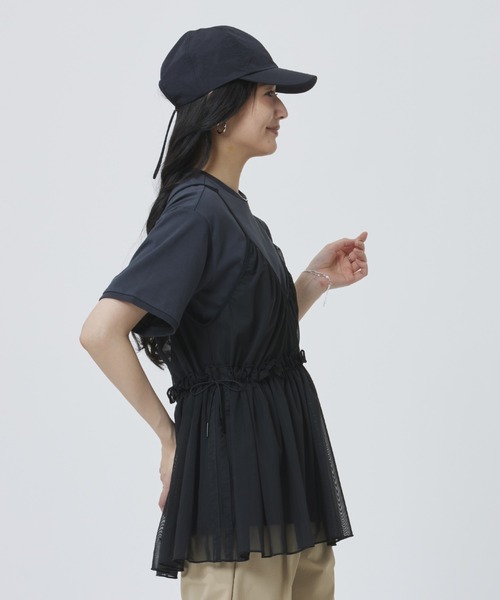 adidas(アディダス)の「【別注】アディダス adidas アルペン 2-in-1 キャミソール 半袖Tシャツ 限定コラボ(Tシャツ/カットソー・レディース・ブラック×グレー/グレー×ホワイト・S/M/L/XL)」の19枚目の写真