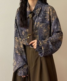 Alvia（アルビア）の「レトロ花柄シャツ（シャツ/ブラウス）」
