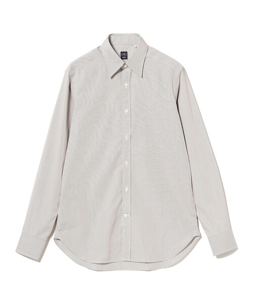 BEAMS F(ビームスエフ)の「コットン ペンシルストライプ レギュラーカラーシャツ(シャツ/ブラウス・メンズ・ブラウン・38/41/39/37)」の4枚目の写真