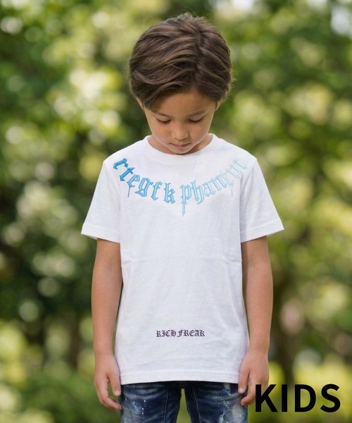adamsJUGGLER(アダムスジャグラー)の「RTEG FK.ファントムティーキッズ(Tシャツ/カットソー・キッズ・ブラック/ホワイト・100/150/130/120/110)」の1枚目の写真
