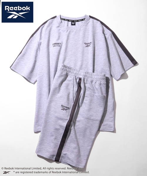 Reebok(リーボック)の「【Reebok/リーボック】オーバーサイズ ロゴスウェットセットアップ/上下セット ミニ裏毛(セットアップ・メンズ・ブラック/アッシュグレー/ライトブルーグレー/ネイビー・LL/L/M)」の2枚目の写真