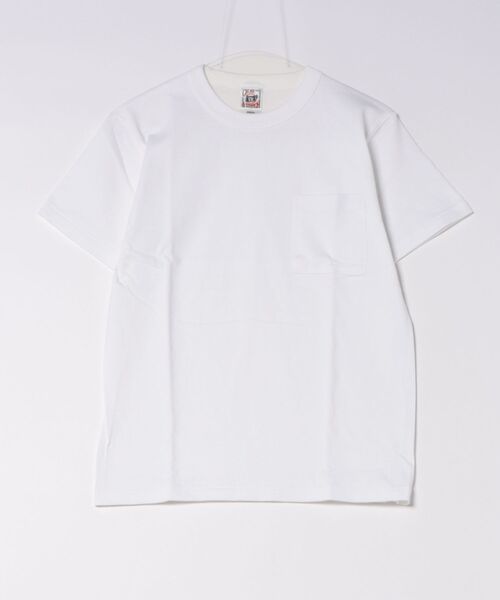 TONE SELECT WEAR（トーンセレクトウェア）の「CROSS&STITCH(クロスアンドステッチ)オープンエンド マックスウェイト バインダーネック ポケットTシャツ　6.2oz メンズ 半袖Tシャツ (OE1119)（Tシャツ/カットソー・メンズ・アーミー/ブラック/スミクロ/アイボリー/ネイビー/ブルー/ヘザーグレー/ホワイト・MEDIUM/X-LARGE/LARGE/SMALL）」の2枚目の写真
