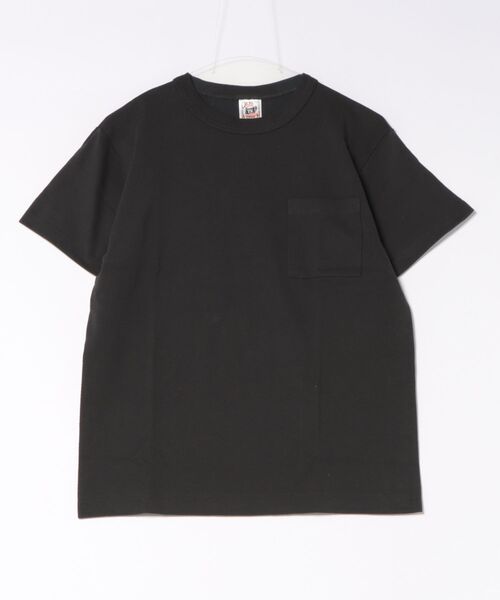 TONE SELECT WEAR（トーンセレクトウェア）の「CROSS&STITCH(クロスアンドステッチ)オープンエンド マックスウェイト バインダーネック ポケットTシャツ　6.2oz メンズ 半袖Tシャツ (OE1119)（Tシャツ/カットソー・メンズ・アーミー/ブラック/スミクロ/アイボリー/ネイビー/ブルー/ヘザーグレー/ホワイト・MEDIUM/X-LARGE/LARGE/SMALL）」の4枚目の写真