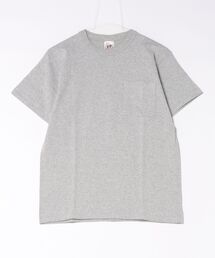 CROSS&STITCH(クロスアンドステッチ)オープンエンド マックスウェイト バインダーネック ポケットTシャツ　6.2oz メンズ 半袖Tシャツ (OE1119)