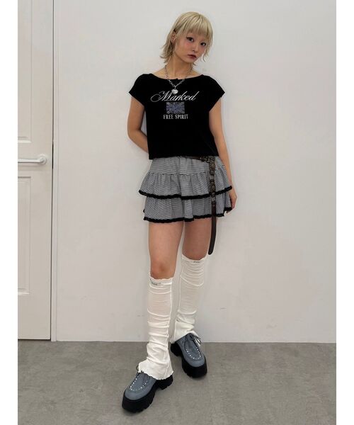 jouetie(ジュエティ)の「ユニオンジャックラインストーンTシャツ(Tシャツ/カットソー・レディース・ブラック/オフホワイト/ピンク・MEDIUM)」の21枚目の写真
