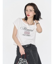 jouetie | ユニオンジャックラインストーンTシャツ(Tシャツ/カットソー)