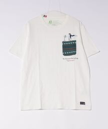 ESPACE VERT/エスパスヴェール ペンギン ジャガードポケット S/S TEE