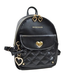 SecretDoor | 【500mlペットボトル対応】リュック ハート チャーム ベーグル(バックパック/リュック)
