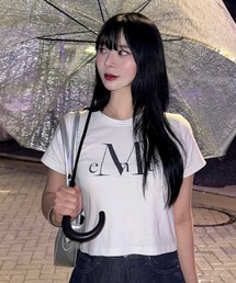 A'GEM/9 × .kom 『MUCENT/ムセント』MAIN SYMBOL SIGNATURE LOGO HALF TEE/メインシンボルシグニチャーロゴ半袖Tシャツ