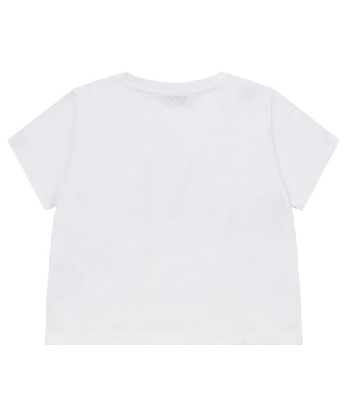 MUCENT(ムセント)の「A'GEM/9 × .kom 『MUCENT/ムセント』MAIN SYMBOL SIGNATURE LOGO HALF TEE/メインシンボルシグニチャーロゴ半袖Tシャツ(Tシャツ/カットソー・レディース・ホワイト/ブラック・S)」の3枚目の写真