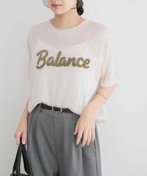 ITEMS URBANRESEARCH(アイテムズ アーバンリサーチ)の「シアーハンソデロゴニット(ニット/セーター・レディース・ブラウン/イエロー/オフホワイト・FREE)」の6枚目の写真