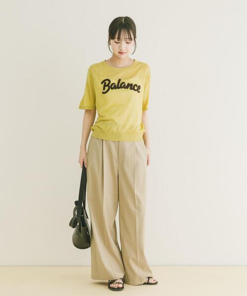 ITEMS URBANRESEARCH(アイテムズ アーバンリサーチ)の「シアーハンソデロゴニット(ニット/セーター・レディース・ブラウン/イエロー/オフホワイト・FREE)」の18枚目の写真