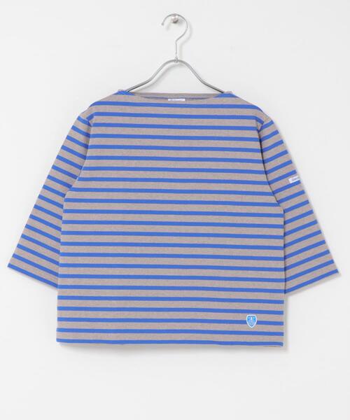 ORCIVAL(オーシバル)の「ORCIVAL SHORT LENGTH BOAT NECK PULLOVER(Tシャツ/カットソー・レディース・ホワイト系その他/ピンク系その他/グレー系その他/ブルー系その他・2)」の3枚目の写真