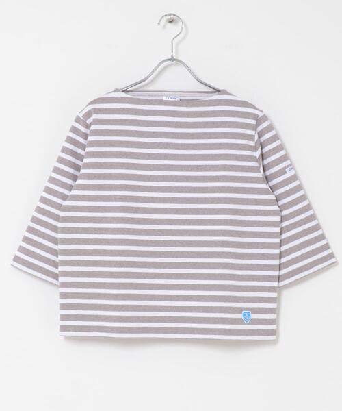 ORCIVAL(オーシバル)の「ORCIVAL SHORT LENGTH BOAT NECK PULLOVER(Tシャツ/カットソー・レディース・ホワイト系その他/ピンク系その他/グレー系その他/ブルー系その他・2)」の12枚目の写真