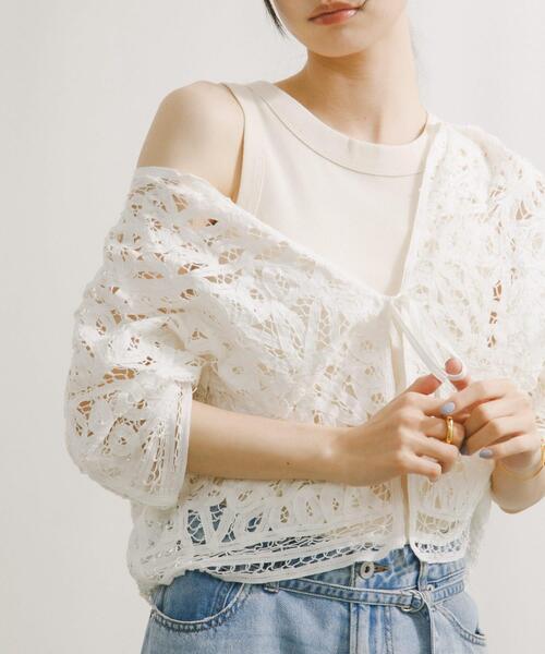 URBAN RESEARCH DOORS（アーバンリサーチドアーズ）の「Natural Cotton TankTop（タンクトップ・レディース・グリーン系その他/ナチュラル・FREE）」の3枚目の写真