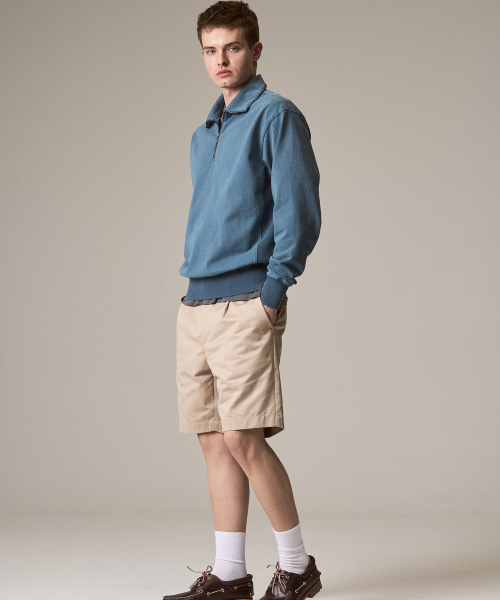 RISE&BELOW（ライズアンドビロー）の「アセンティックスーピマプリーツハーフショーツKHAKI（その他パンツ・メンズ・その他・30/32/34/36）」の5枚目の写真