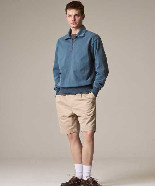 RISE&BELOW（ライズアンドビロー）の「アセンティックスーピマプリーツハーフショーツKHAKI（その他パンツ・メンズ・その他・30/32/34/36）」の6枚目の写真