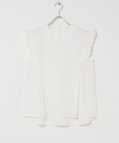 ITEMS URBANRESEARCH(アイテムズ アーバンリサーチ)の「フリルスリーブブラウス(シャツ/ブラウス・レディース・ホワイト/ブラック/ライトベージュ・FREE)」の4枚目の写真