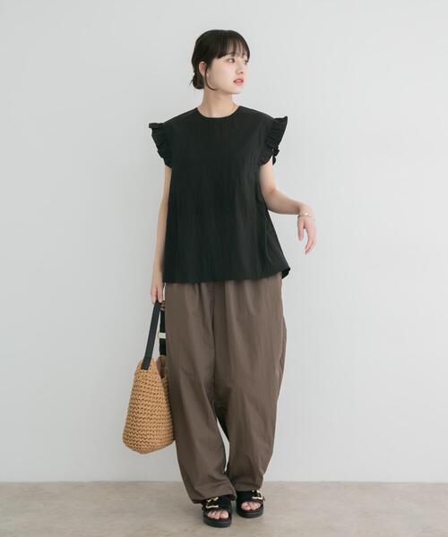 ITEMS URBANRESEARCH(アイテムズ アーバンリサーチ)の「フリルスリーブブラウス(シャツ/ブラウス・レディース・ホワイト/ブラック/ライトベージュ・FREE)」の10枚目の写真