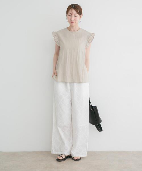 ITEMS URBANRESEARCH(アイテムズ アーバンリサーチ)の「フリルスリーブブラウス(シャツ/ブラウス・レディース・ホワイト/ブラック/ライトベージュ・FREE)」の19枚目の写真