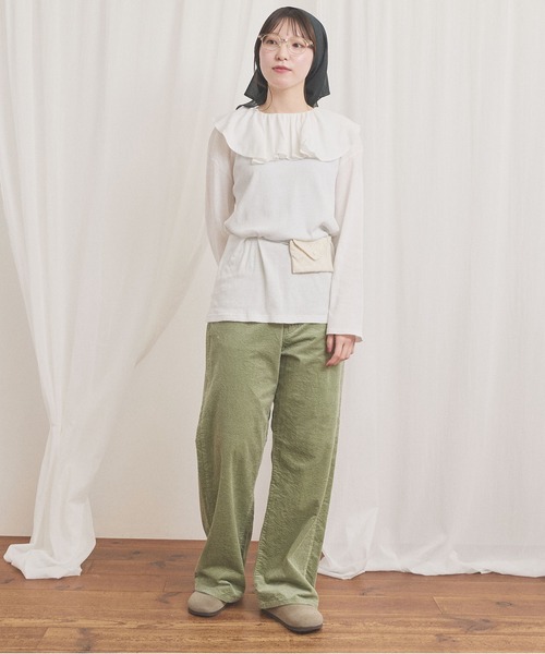 fig London(フィグロンドン)の「chunky corduroy pants(その他パンツ・レディース・イエロー/アイボリー/グリーン・27/26)」の5枚目の写真