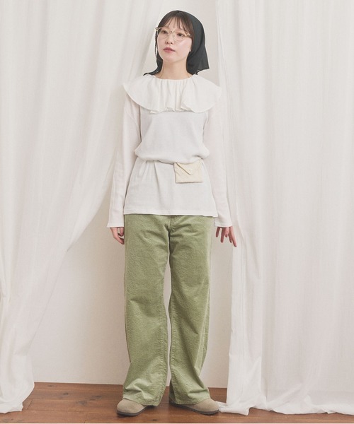 fig London(フィグロンドン)の「chunky corduroy pants(その他パンツ・レディース・イエロー/アイボリー/グリーン・27/26)」の17枚目の写真