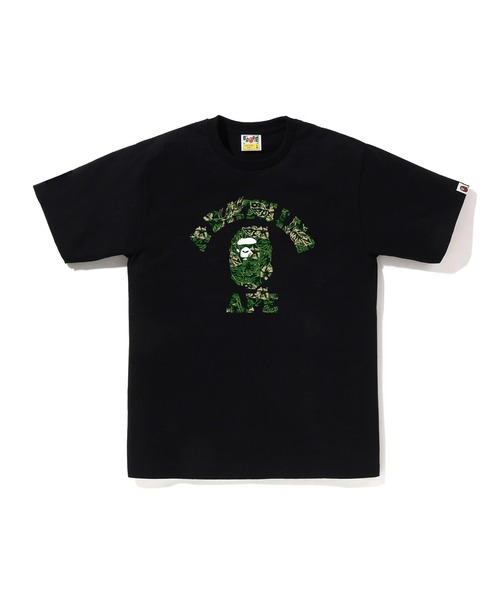 A BATHING APE(アベイシングエイプ)の「PALM RESORT CAMO COLLEGE TEE(Tシャツ/カットソー・メンズ・ホワイト×グリーン/ブラック×ピンク/ホワイト×ピンク/ブラック×ブルー/ブラック×グリーン/ホワイト×ブルー・XXX-LARGE/MEDIUM/XX-LARGE/X-LARGE/SMALL/LARGE)」の5枚目の写真