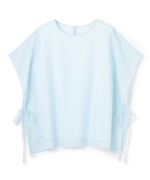 UNFILO(アンフィーロ)の「シアー レイヤード Tシャツ(Tシャツ/カットソー・レディース・スカイブルー系/ホワイト系/ダークブラウン系/ブラック系1・SMALL/MEDIUM)」の4枚目の写真